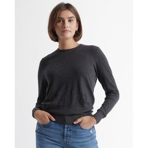Lightweight Cotton Cashmere Crew Sweater